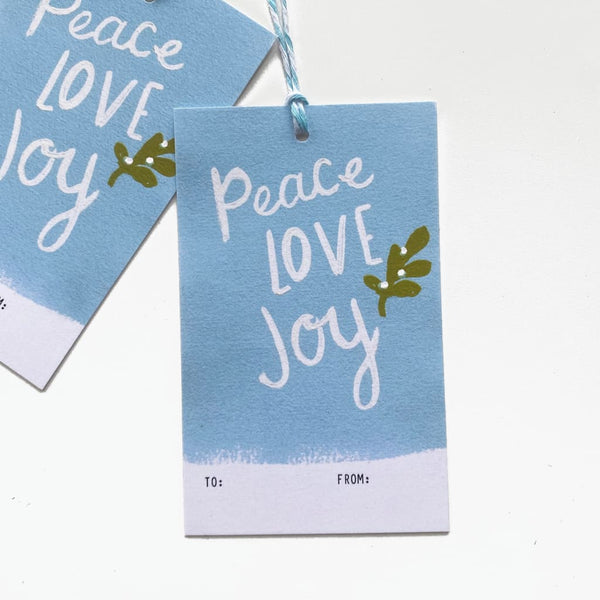 Peace Love Joy Gift Tags (5) By Creative Nature Studio