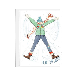 Peace Snow Angel Seed Card By Jill & Jack Paper