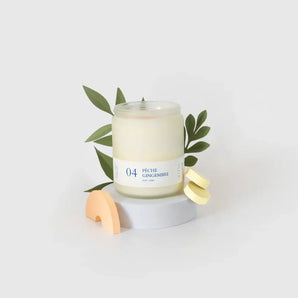 Peach + Ginger 8oz Soy Candle By Flambette