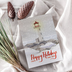 Peggy’s Cove Holiday Card By Briana Corr Scott