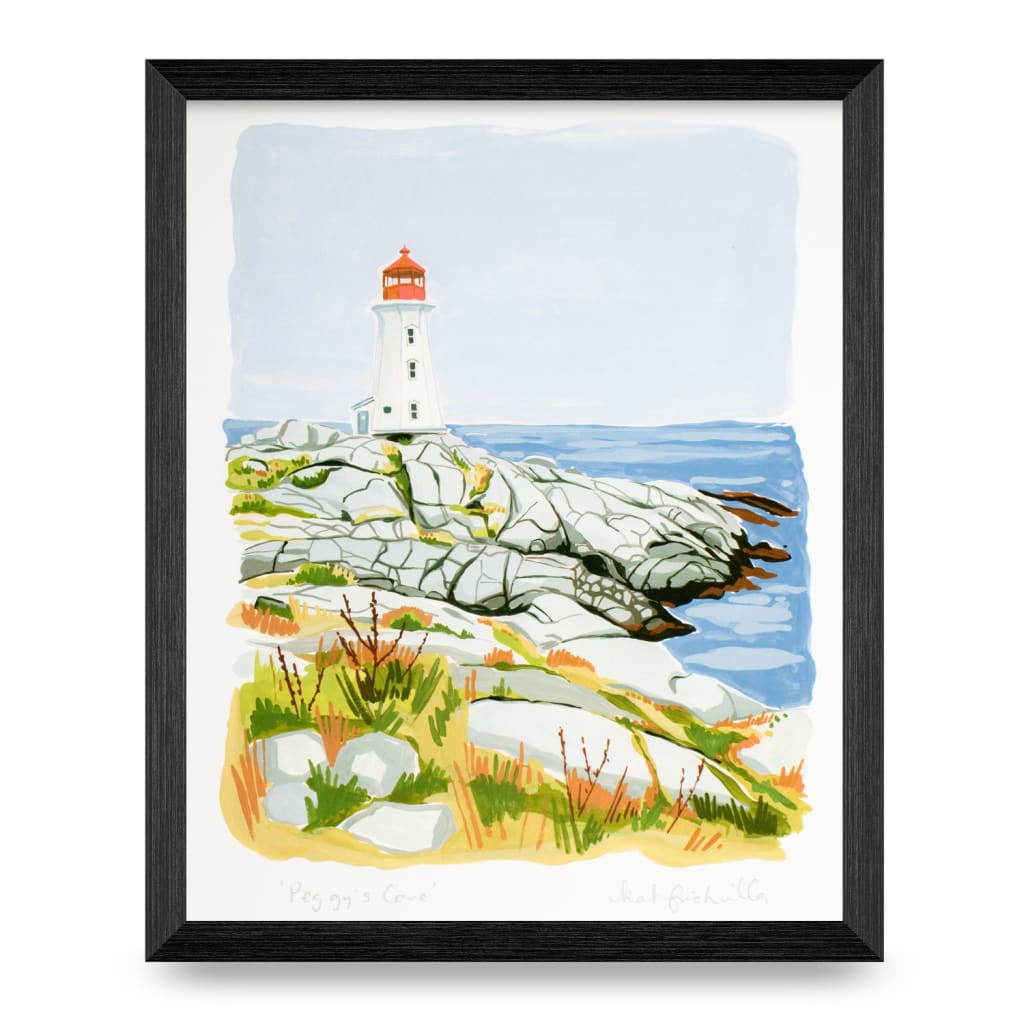 Peggy’s Cove Lighthouse 8x10 Print By Kat Frick Miller Art