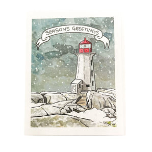 Peggy’s Cove Season’s Greetings Card By Bard