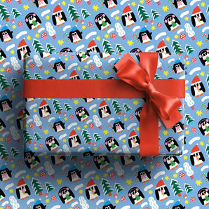 Penguins Gift Wrap Sheet By Paperole