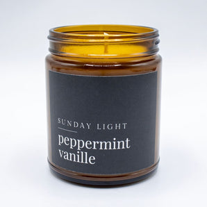 Peppermint Vanille Soy Candle By Sunday Light Company