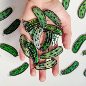 Pickle Ornament By Glass House Studios