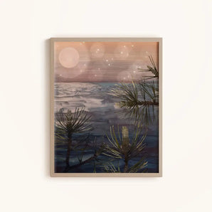 Pines At Night 11x14 Print By Briana Corr Scott