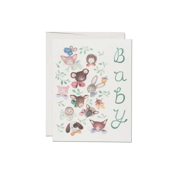 Pink Noses Baby Card By Red Cap Cards