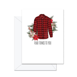 Plaid Tidings To You Card By Jaybee Design