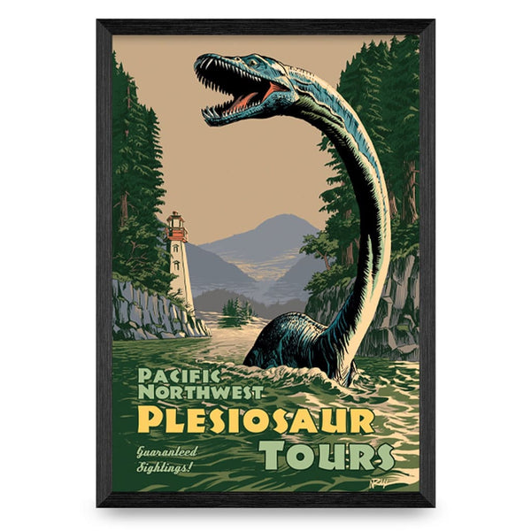 Plesiosaur Tour 12x18 Print By Nyco Rudolph