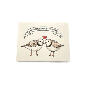 Plovers Congratulations Card by Bard