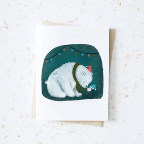 Polar Bear & Penguin Friend Card By Hop Flop