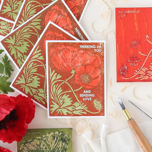 Poppy Sending Love Card By Heartell Press