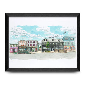 Portland Street 8x10 Print By Bard