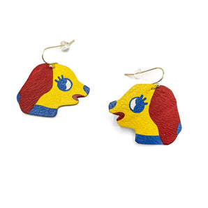Primary Dog Earrings By Printedmel