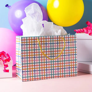 Prismatic Striped Gift Bag By Jaybee Design