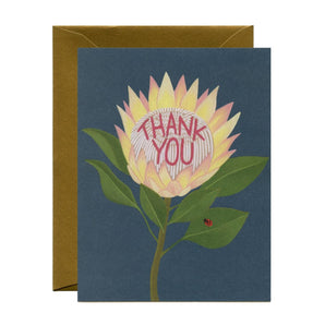 Protea Thank You Card By Yeppie Paper