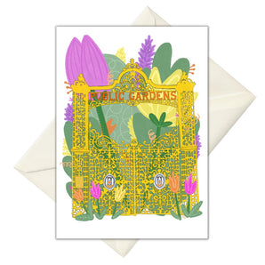 Public Gardens Card By Lucky Sprout Studio