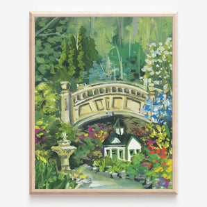 Public Gardens Footbridge 11x14 Print By Janna Wilton Art