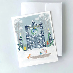 Public Gardens Snowman Card By Julep and Trubbs Studio
