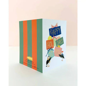 Puffins and Presents Foil Card By Yeppie Paper