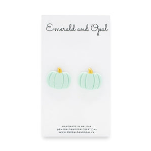 Pumpkin Stud Earrings (various colours) By Emerald and Opal