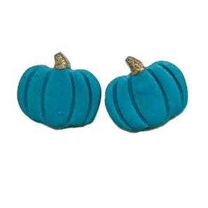 Pumpkin Stud Earrings (various colours) By Emerald and Opal