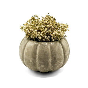 Pumpkin Vase With Dried Florals By CG Watercolors & Concrete