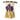 Purple on White Floral Woven Wall Hanging By The Gentle