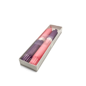 Purple & Pink Dip Dyed Candles By One Oak