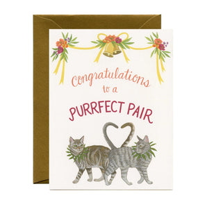 Purrfect Cats Wedding Card By Yeppie Paper