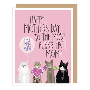 Purrr - fect Mom Card By Apartment 2 Cards