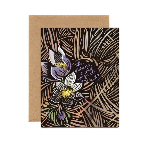 Quiet Miracles Card By Tiny & Snail