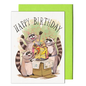 Raccoon Birthday Card By Pencil Empire