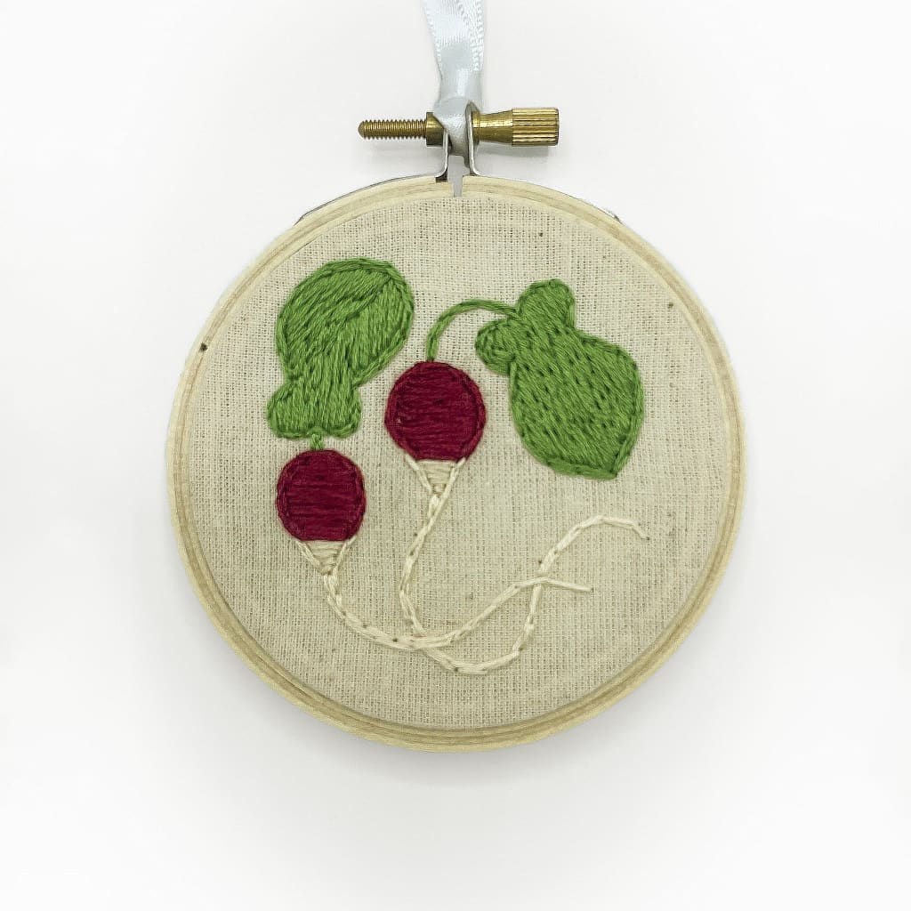 Radish Embroidery By Katiebette