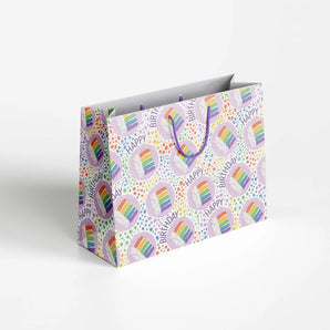 Rainbow Birthday Cake Gift Bag By Jaybee Design