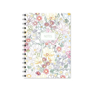 Rainbow Floral Notebook By Jaybee Design