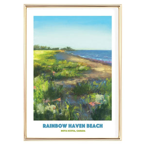 Rainbow Haven Beach 12x16 Print By Janna Wilton Art