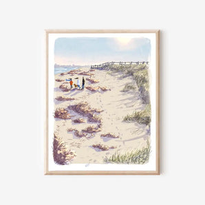 Rainbow Haven Beach Stroll 8x10 Print By Julep and Trubbs