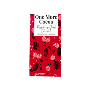Raspberry Dark Chocolate Bar By One More Cocoa