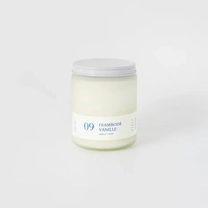 Raspberry + Vanilla 8oz Soy Candle By Flambette