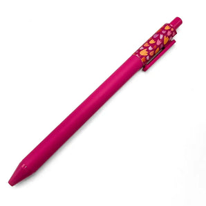 Raspberry With Tulips Cap Gel Pen By Pedaller Designs