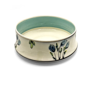 RdC- Low Display Bowl - Blue Floral By Rachel de Condé