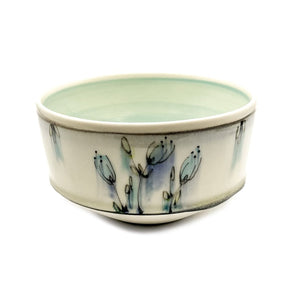 RdC- Mid-Modern Bowl - Blue Floral By Rachel de Condé