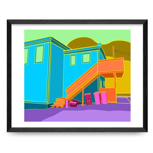 Recycling Bins IV - 11x14 Print By Brian Hotson