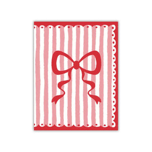 Red Bow Pocket Notebook By Lucky Sprout Studio