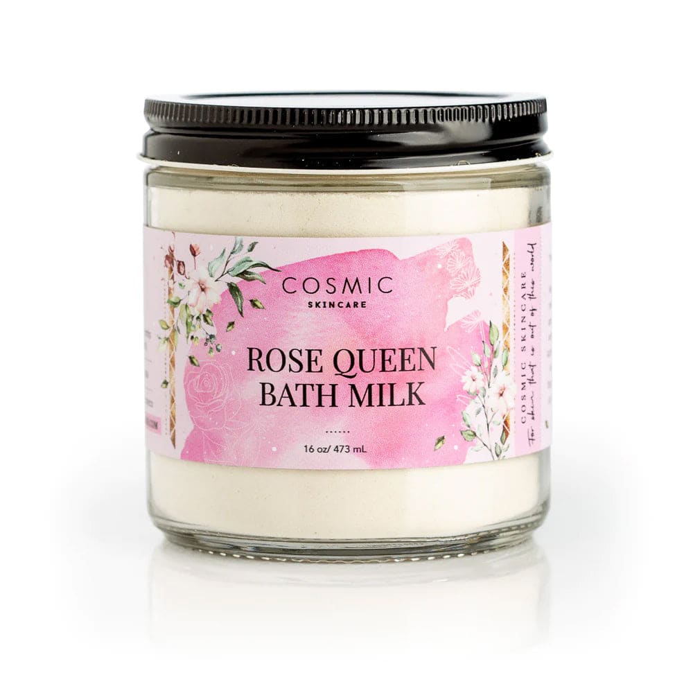 Rose Queen Bath Milk 16oz By Cosmic Skincare
