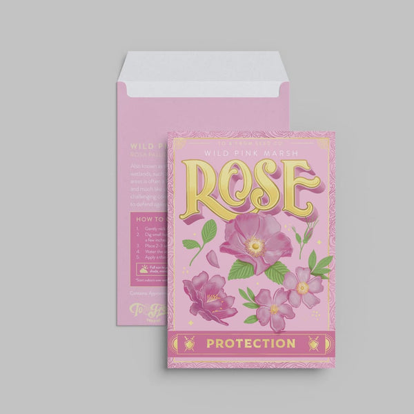 Rose Seed Packet By KDP Creative Hand Lettering and Design