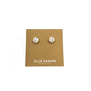 Round Patterned Studs (various designs) By Ellie Parker