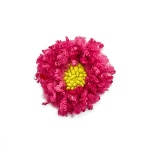 Rug Hooked Floral Pin (various designs) By Lucille Evans