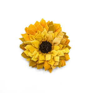 Rug Hooked Floral Pin (various designs) By Lucille Evans